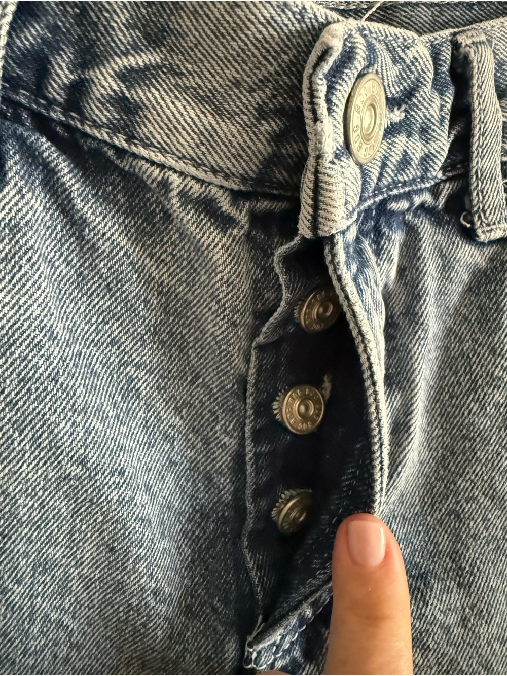 BDG Denim High Waisted Button-Fly Carpenter Skate Shorts - Picture 4 of 11